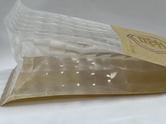 Τσιγκένια γραβάτα Doypack Stand Up Pouch Clear printed Paper Pouch for Bread