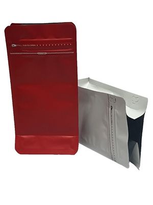100-1kg χωρητικότητα θερμική σφραγίδα επίπεδο κάτω τσάντα καφέ με πλήρη ματ