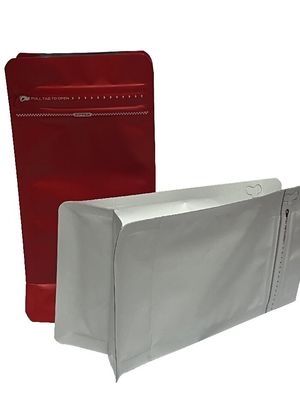 100-1kg χωρητικότητα θερμική σφραγίδα επίπεδο κάτω τσάντα καφέ με πλήρη ματ