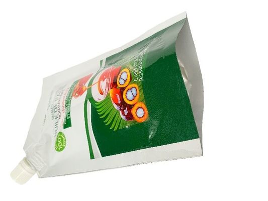 Προσαρμοσμένο φύλλο Stand Up Side Spout Pouch για λάδι με χρώματα CMYK