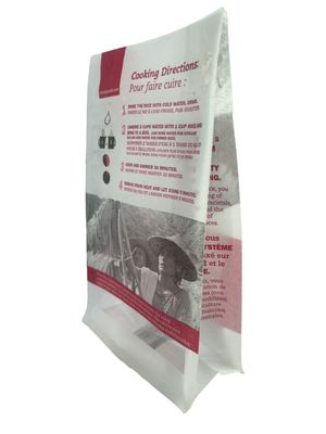 CMYK χρώματα Kraft Stand Up Pair Packaging Bags με παράθυρο και φερμουάρ