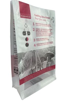 CMYK χρώματα Kraft Stand Up Pair Packaging Bags με παράθυρο και φερμουάρ