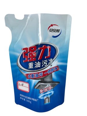 Προσαρμοσμένα σχήματα σχήμα τσάντα CMYK Τυπωμένη γυαλιστερή επιφάνεια για υγρό